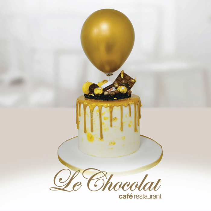 Gold Drip Cake