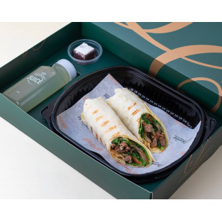 Beef Tortilla Wrap Meal Box