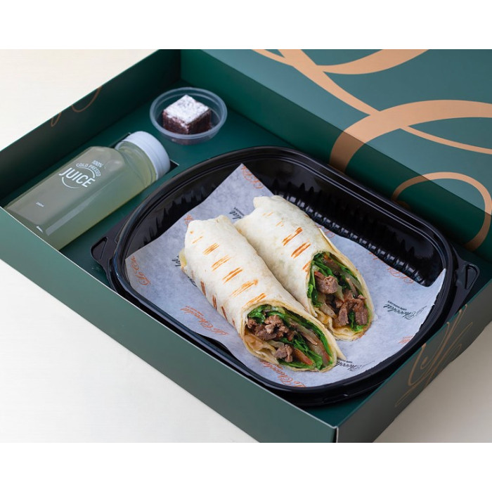 Beef Tortilla Wrap Meal Box