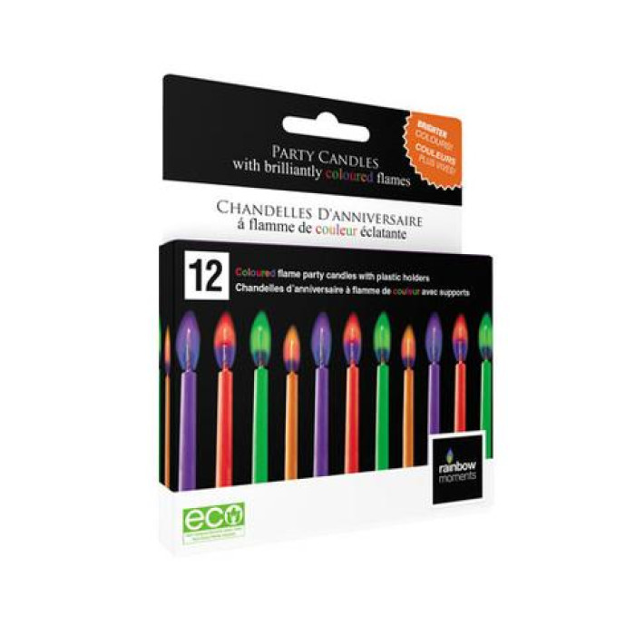 Multi-colored Flames Candles 