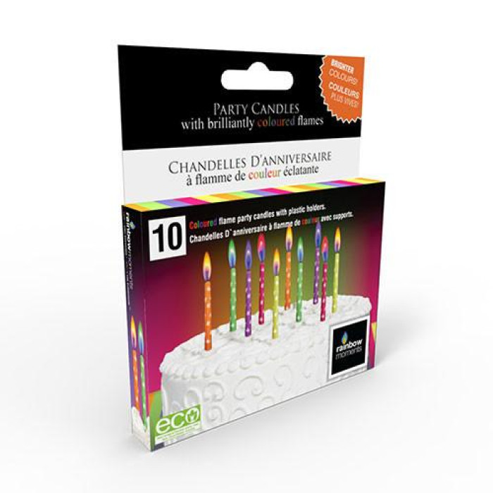 Colored Flames Candles