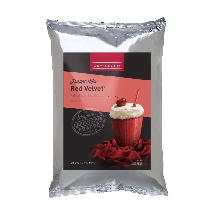 Cappuccine Red Velvet Frappe Mix - 3 lb. Bag